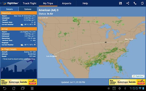 FlightView Free Flight Tracker Android App